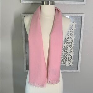 Vintage Together Crafts pink wool scarf made in Scotland